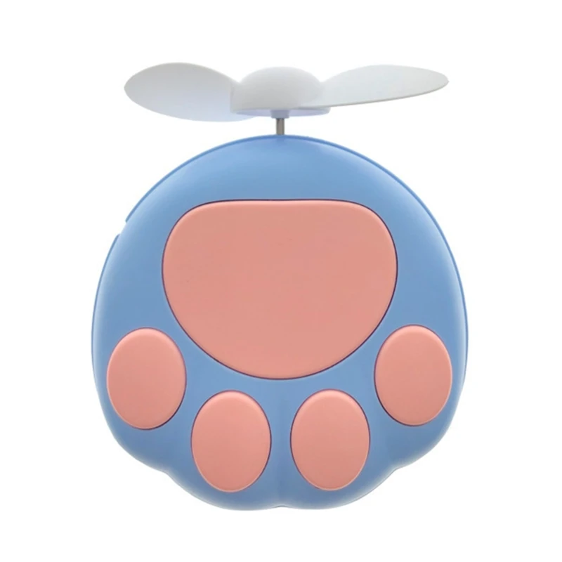 

Cute Cat Paw Handheld Fan Small Cooling Fan Portable USB Eyelash Fan Speed Adjustable Mini Ventilation Fan Low Noise