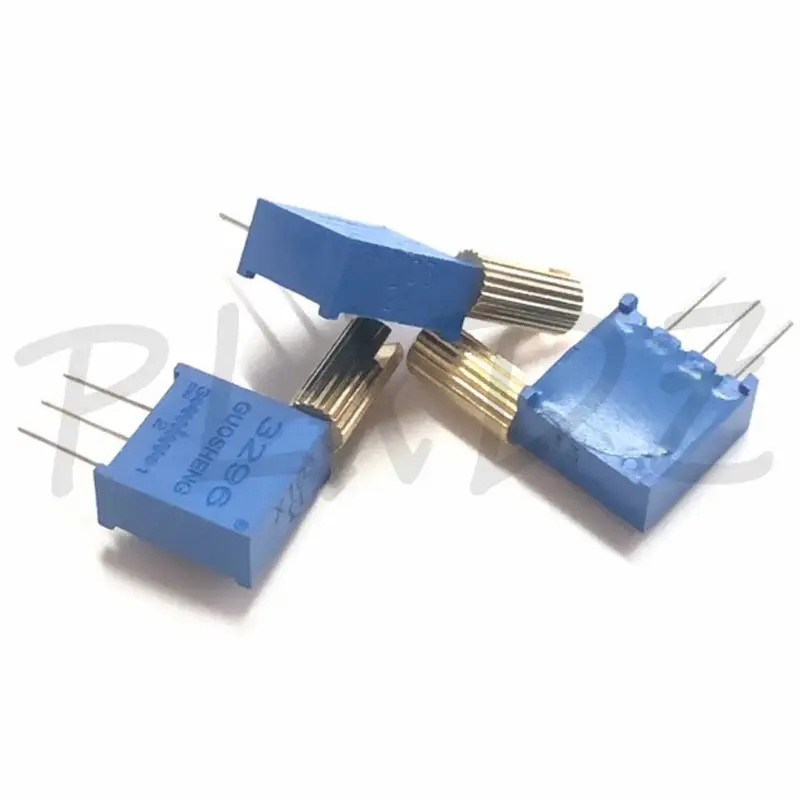 10pcs 3296X multi-turn Trimmer Potentiometer 100R 200R 500R 2K 1K 5K 10K 20K 50K 100K 200K 500K 1M Metal Shaft Long Handle multiturn potentiometer trimmer potentiometer adjustable resistor electronic components