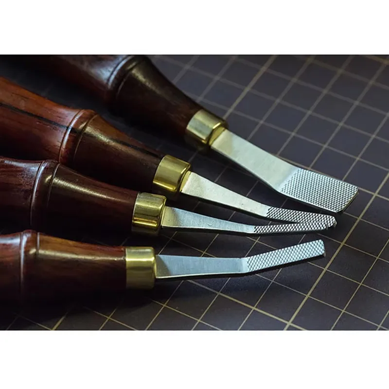 QIANYU Leather Edge Treatment Surface Polishing File, DIY Leather Craft Diamond Pattern Polishing Tool 3/4/5/10mm