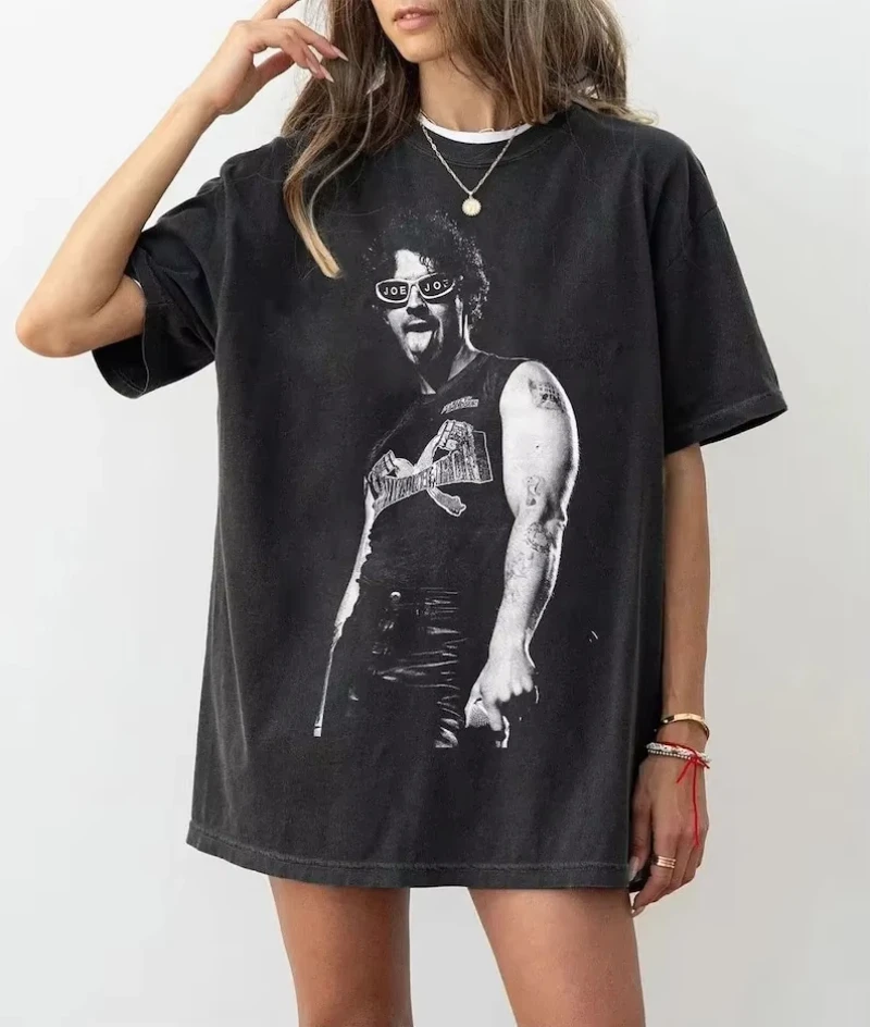 Sommer-T-Shirt aus Baumwolle für Herren und Damen, Super Street Headwear, Harajuku Joecation für Fans, Joe Jonas Tour Poster, bedrucktes T-Shirt