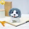 Cute Soft Electric Puppy Brown Pink Gray Puppy Children's Educational Puzzle Universal Birthday Gift For Boys And Girls Children 6