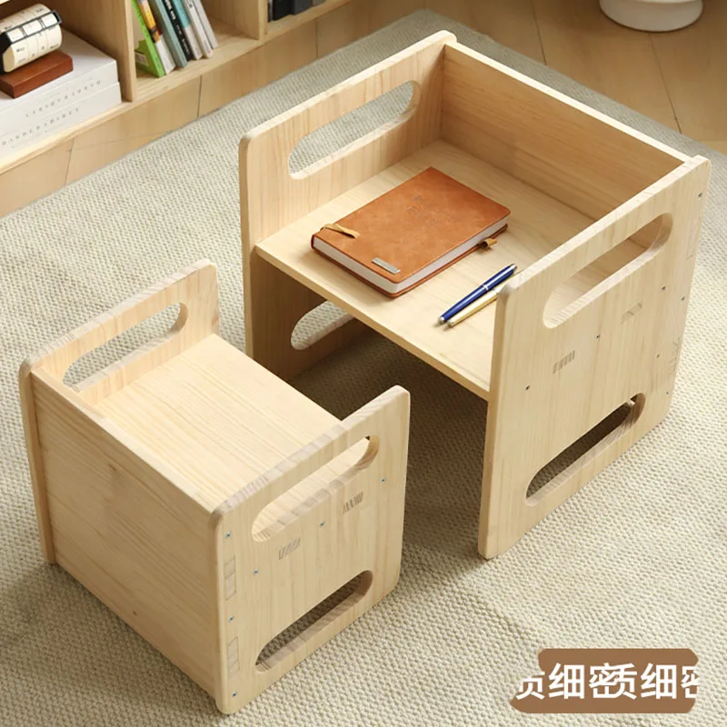 Small Chair Growing Children Child Stool Armchair Nursery Study Kindergarten Chairs Wood Table Safety Chaise Enfants Seats LT