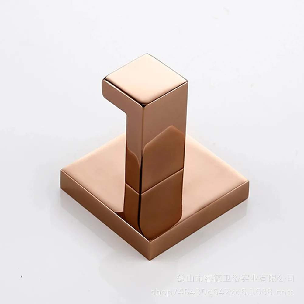 Polishing Rose Golden Bathroom Hardware Stainless Steel Towel Rack Toliet Paper Holder Towel Ring Hook Bathroom Accessory