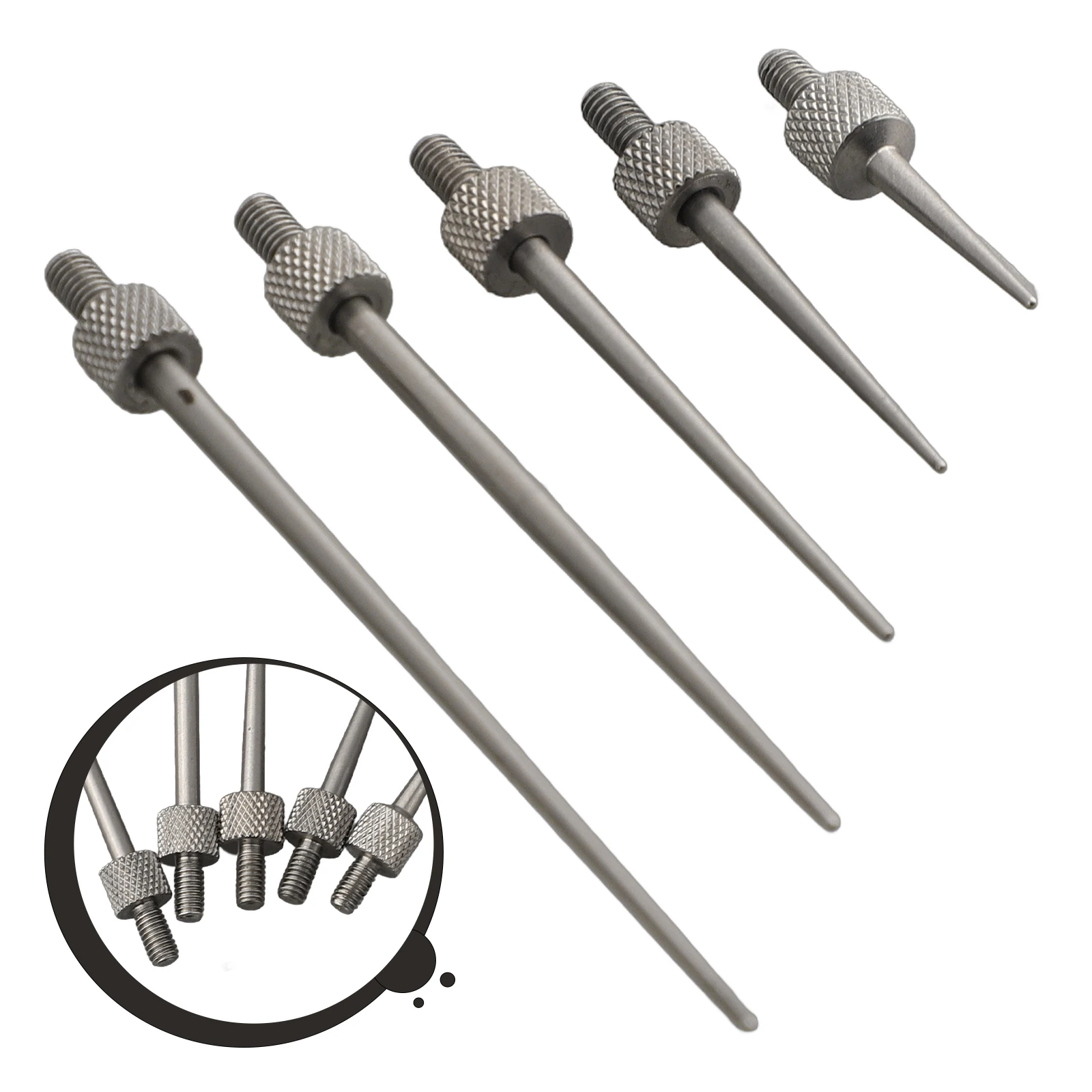 3/5/6pcs Dial Digital Test Indicator Contact Point Stem Rod Depth Gauge Measurer Tool Set Measuring Instruments Parts