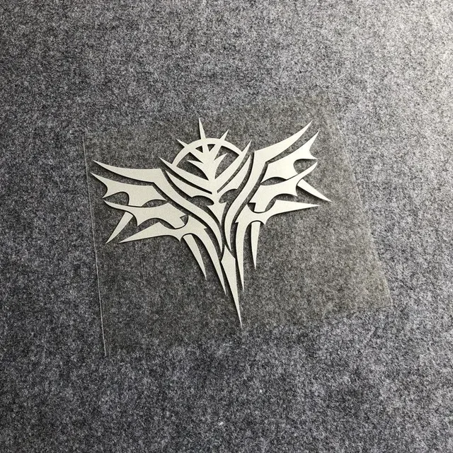 Gundam Mobile Warrior decorative sticker Car electric car personality Creative shield scratches reflective car sticker Waterproo