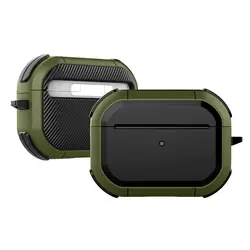 Premium Silicone Armor Luxury Earphone Case - Ultrathin Shockproof Protection Cover - Airpods 3 (Green)