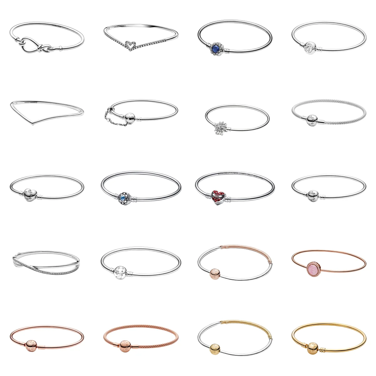 

Classic Closed Bracelet Original Logo 925 Sterling Silver DIY Handmade Beaded Bracelet Hot selling Luxury Women's Jewelry Gifts