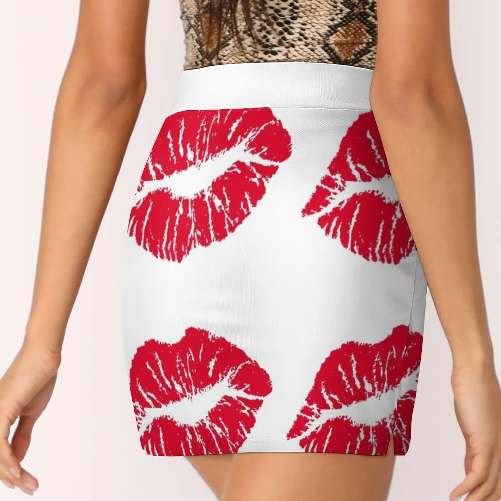 Kiss Kiss [Pattern] Light Proof Trouser Skirt mini skirts Evening dresses