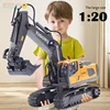 RC Excavator 1:20 Remote Control Truck 2.4G RC Crawler Engineering Vehicle Truck Radio Control Children's Day Christmas Gifts 1