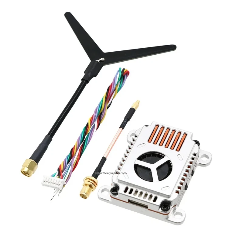 Boîtier du kit FPV 1.2G/1.3G VRX VTX 2W avec accessoires et câbles