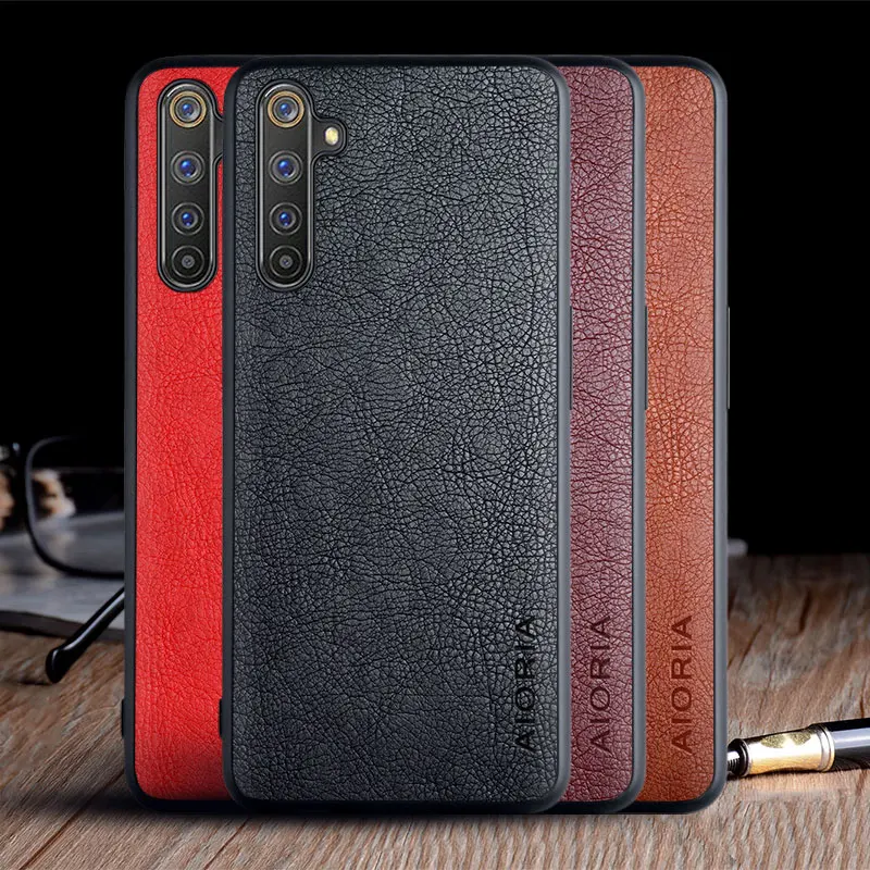 Vintage Leather Solid Color Case - Classic Design and Durable Protection