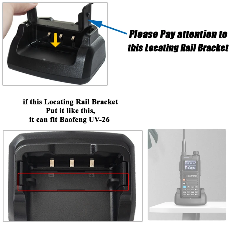 UV-16M Battery Charger Dock UV-26 Desktop Charger Base Replacement K5 Pro Max UV
