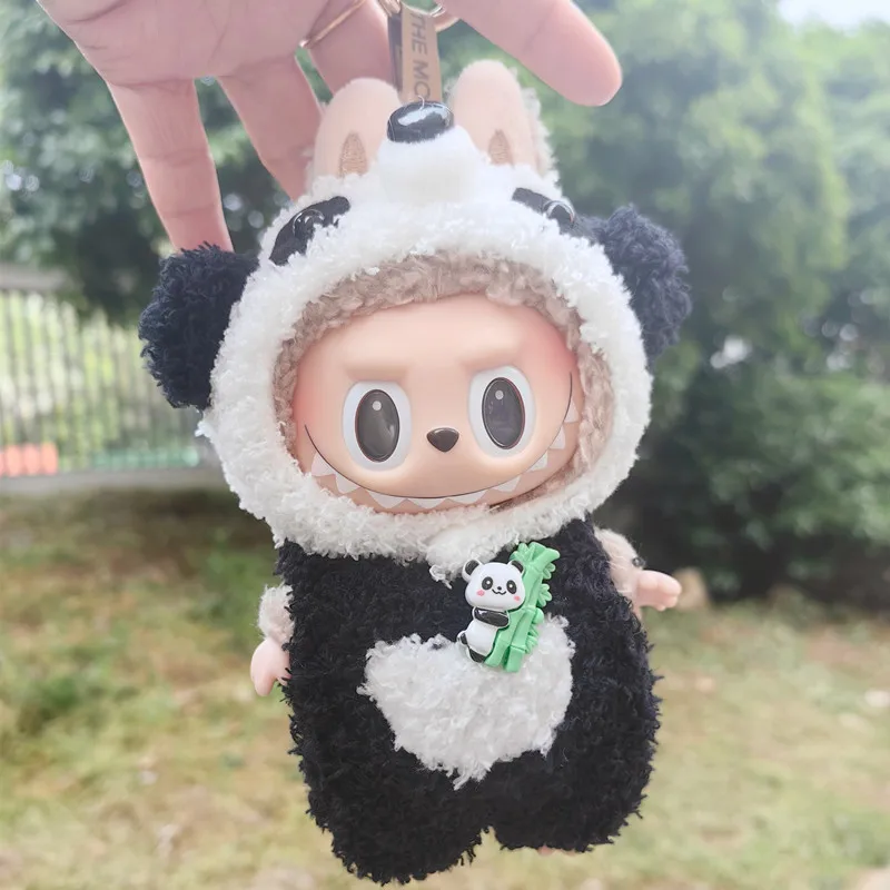thumbnail image 1 of Ropa y accesorios para muñecas de peluche de 17 cm, minimuñecas de peluche, para muñecas ídolos de Corea del Kpop Exo Labubu, mono de oso, ropa, regalo para niños, 1 of 5