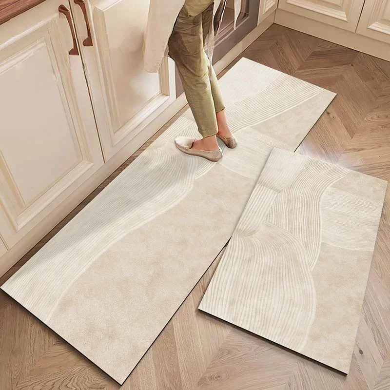 Kitchen Floor Mat Non-slip Oil-proof Waterproof Carpet Pvc Leather Foot Mats Long Rug Home Decor שטיח למטבח Alfombras De Cocina 3