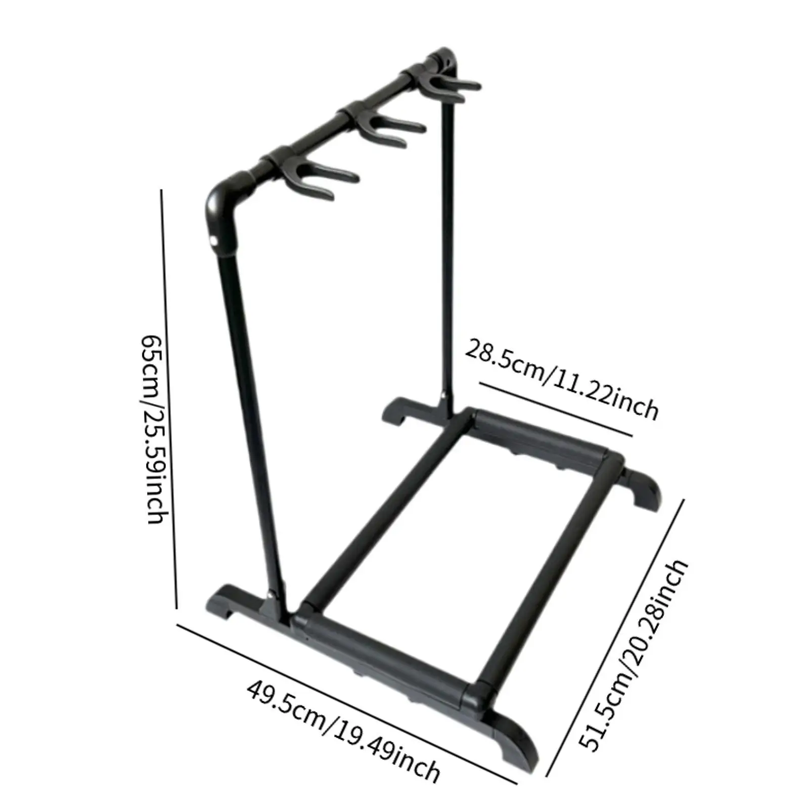 Black Metal Foldable Guitar Holder Multi Instrument Stand Rack for Music Room Electric Acoustic Bass Guitar Support