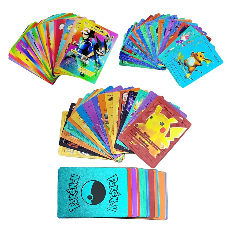 LQIOACU – 55 Cartas De Colección Doradas – Baraja única Sin Repeticiones – Regalo De Cumpleaños Para Fans Del Anime