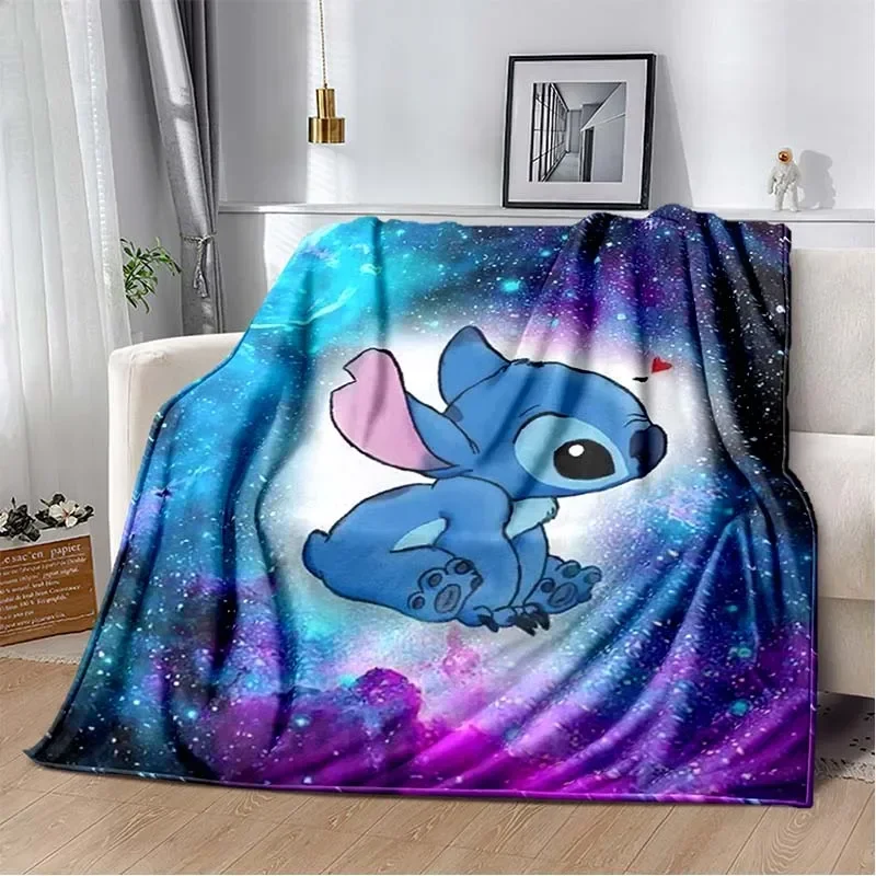 thumbnail image 1 of Manta de franela con patrón de puntadas de Disney, manta de forro polar, regalo para niños y adultos, sofá, ropa de cama, regalos para niños, 1 of 5