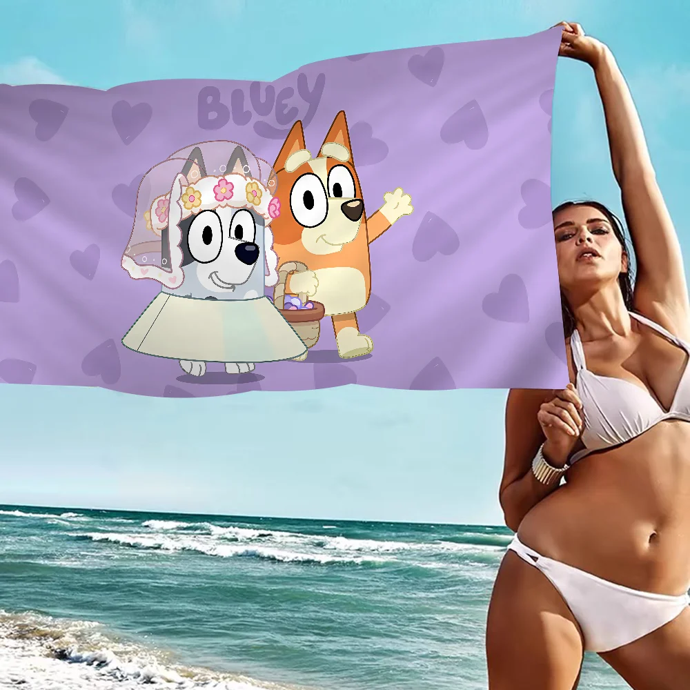 Cartoon B-Blueys Microfiber Beach Towel Absorbent Quick dry Soft Yoga Swimming Resort Mountain Climbing Towel 5