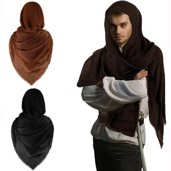 Mantello da cavaliere medievale rinascimentale Mantello da spalla Mezza mantello Costume Sciarpa da pirata per uomini Donne Festival cosplay Larp
