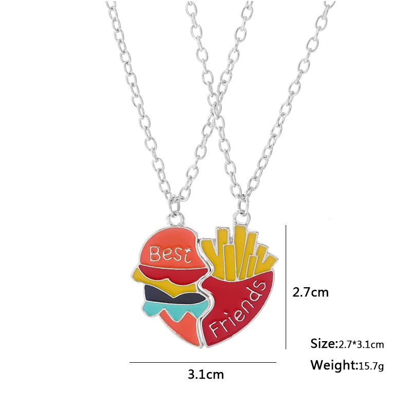 

Ожерелье регулируемое в форме микро сердца, для мужчин и женщин, 2 шт.