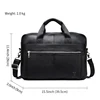 SCHLATUM Genuine Leather Briefcases Hard For Men Luxury Handbags Laptop Briefcase Bags 15.6 Inch Office Bussiness Computer Bag 6