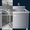 Commercial Metal Kitchen Sinks For Outdoor Cabinet Storage With Operating Table Sinks Minimalist Sink For Dining Room N 4