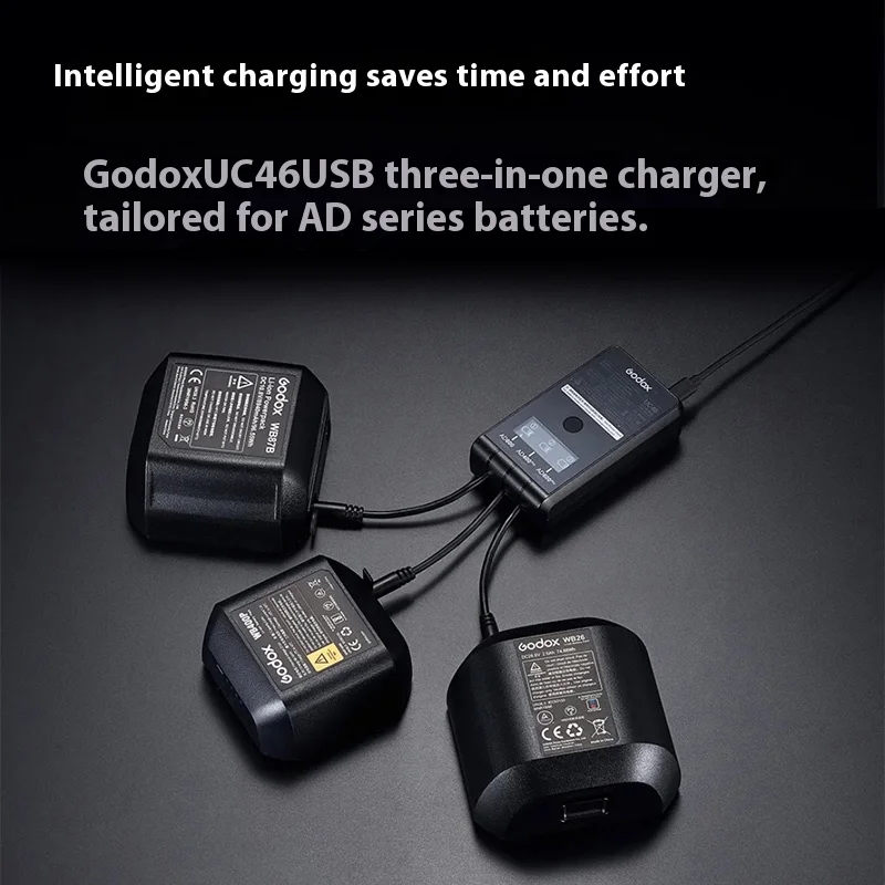 New Godox AD600BMII second-generation external camera flash 600W high-power photography light 5