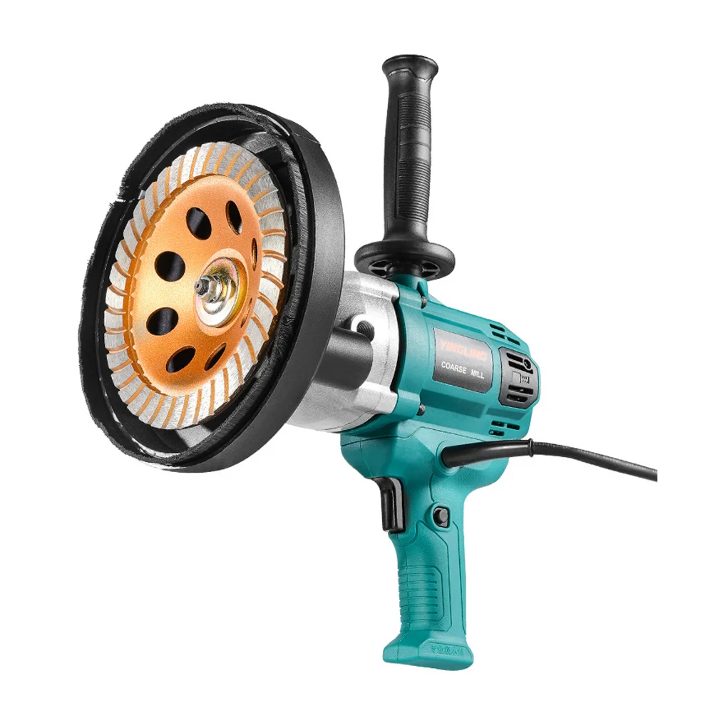 Ground Concrete Cement Wall Electric Rough Grinder Multi-functional Integrated Dust-free No Dead Angle Grinding Machine 200 500mm drill hole connecting rod concrete wall perforator core drill bit adapter