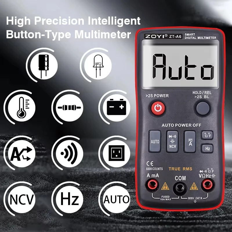 ZOYI Digital Multimeter ZT-A6 Professional Voltmeter AC DC Voltage