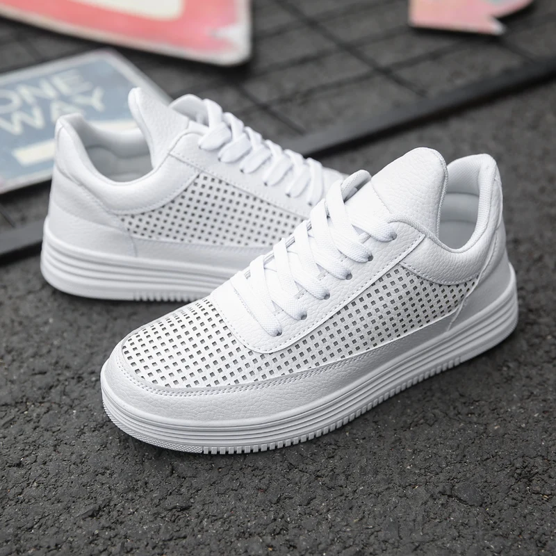 

Fashionable and Comfortable Breathable Non-slip Shoes 2023 Autumn New Casual Men's Shoes Hollow Youth Trend Light Men's Shoes 44