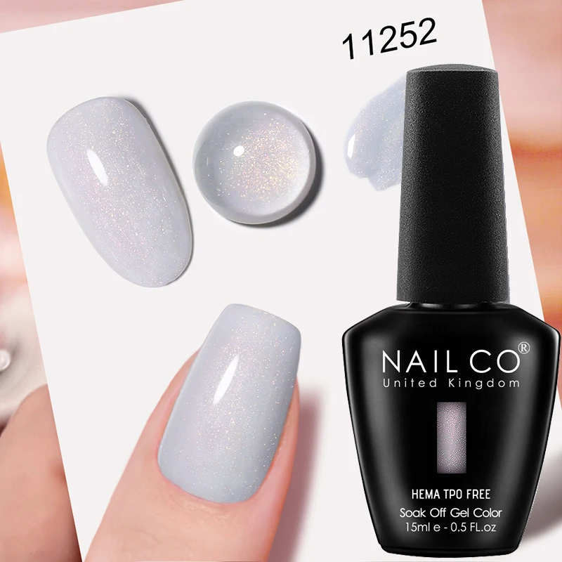 NAILCO Premium Soft Color Gel Polish - Vibrant Semi-Permanent Varnish, HEMA & TPO Free