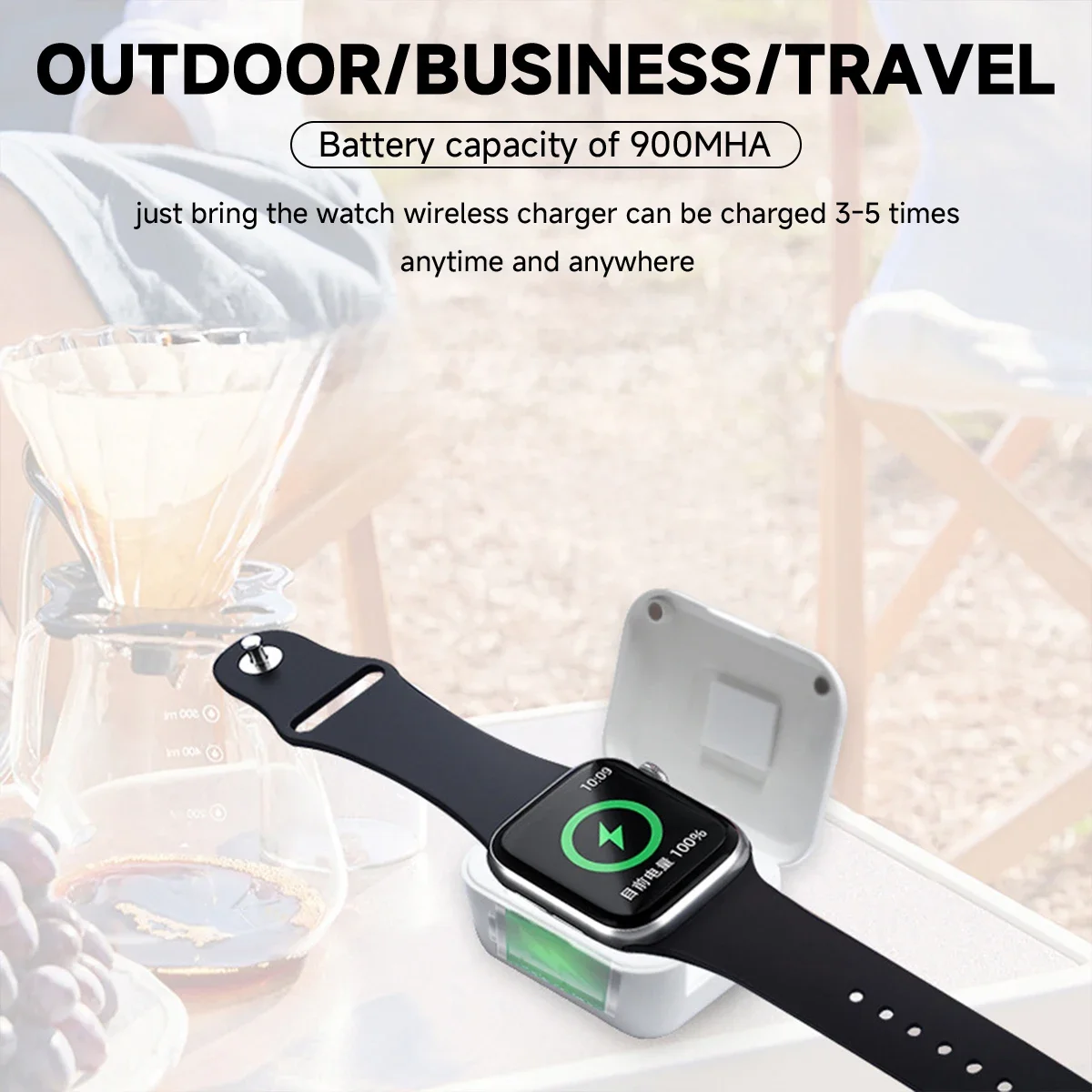 Fast Watch Power Bank for Apple Watch 10 9 8 7 6 5 4 3 2 1 Wireless Charger Portable Charging Base Station for iwatch