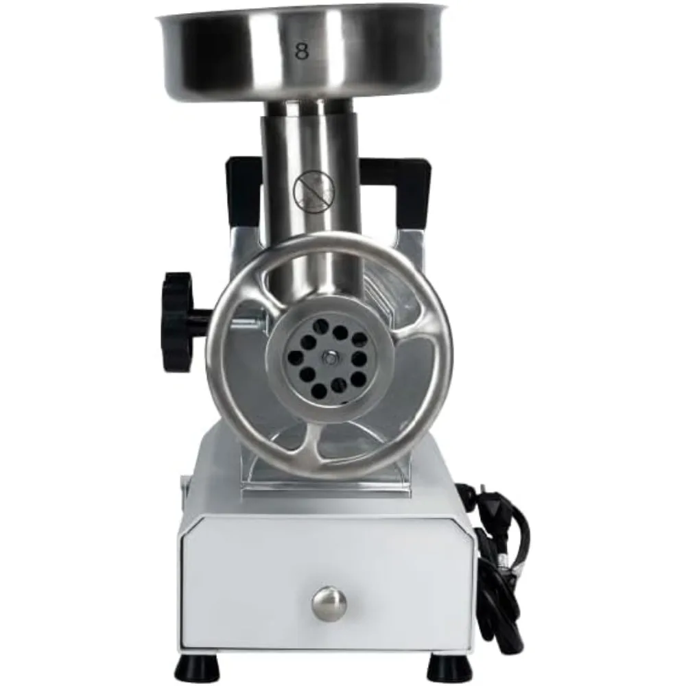 Grinder with 3 Stuffing Tubes, 2 Stainless Steel Grinding Plates, and a Stainless Steel Stuffing Plate for Making Ground Meat 5