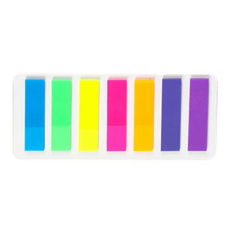 

Fluorescent Color Stickers Writable Page Markers Sticky Tabs Colorful Waterproof Labels For Students