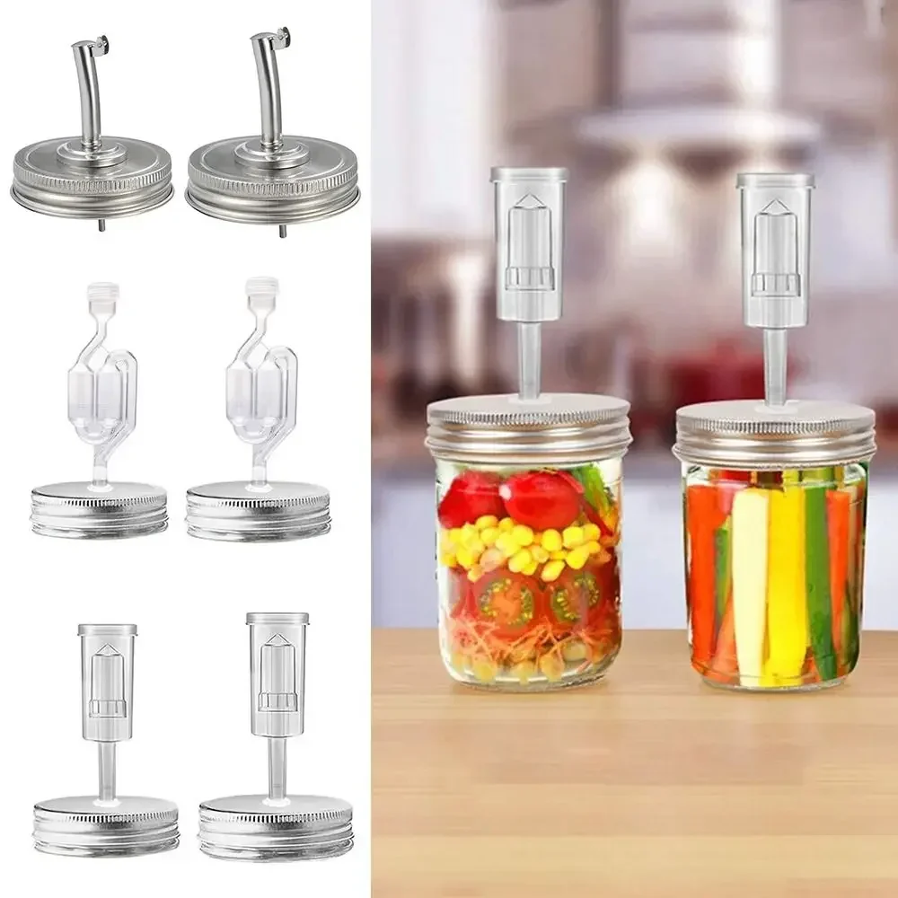 Universal Jar Oil Spout and Fermentation Lid Cover with Airlock