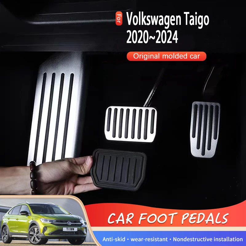 Um am auto pedal für vw volkswagen taigo nivus auto fuß polster abdeckungen  polster rest brems pedal auto acessories