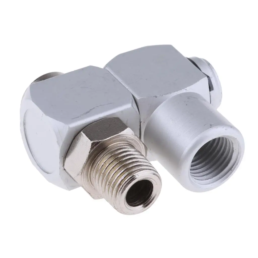 

1/4'' BSP Aluminum Alloy 360 Degree Swivel air Connectors Adapter