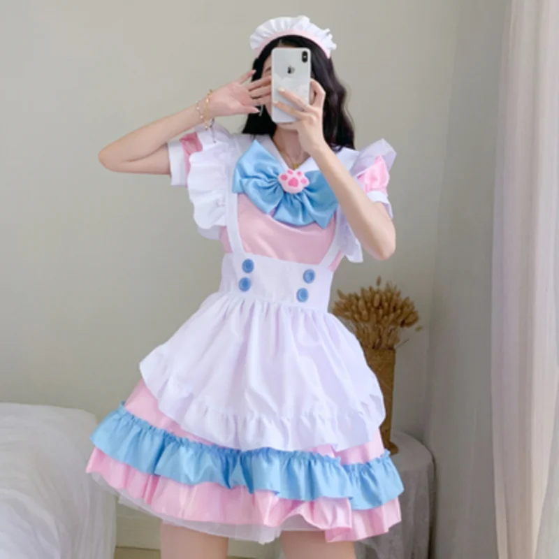 Plus Size Kawaii Dress Cosplay Costumes School Girl Maid Outfits Victorian Anime Japanese Gothic lolita dress lolita suspender dress lolita cosplay costumes