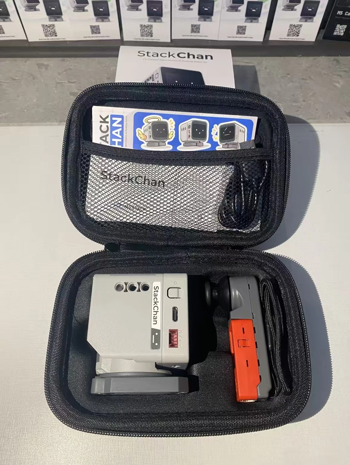 M5Stack StackChan AI 지능형 데스크탑 로봇 2' 스크린 무선 WiFi 240Mhz 700mah 스마트 로봇 CoreS3 ESP32-S3 개발 키트