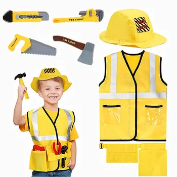 Kids Construction Worker Costume 1