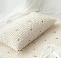 Fashion Baby Pillow Cotton Breathable Soft Newborn Baby Embroidered Cartoon Bear Oliver Tulip Pillow 2
