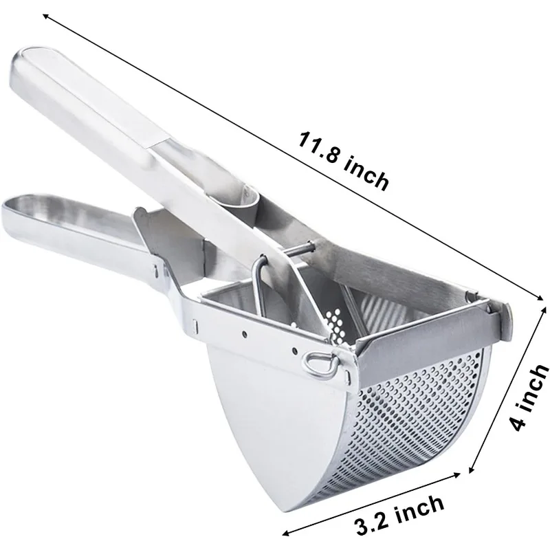 Potato Ricer multifunction Stainless Steel Potato Masher and Ricer Press and Mash For Perfect Mashed Potatoes Kitchen Tools