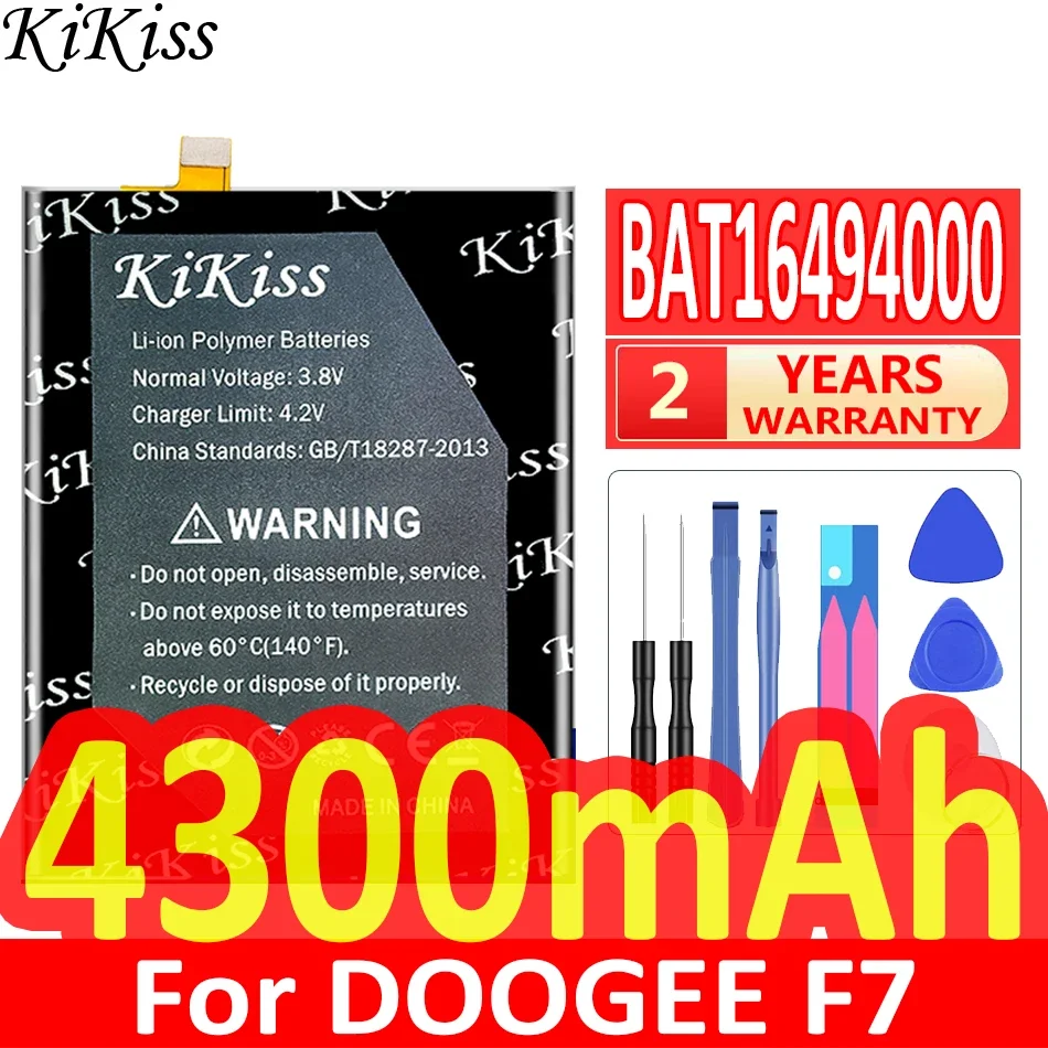 

Мощный аккумулятор 4300 мАч KiKiss BAT16494000 Для DOOGEE F7 Bateria