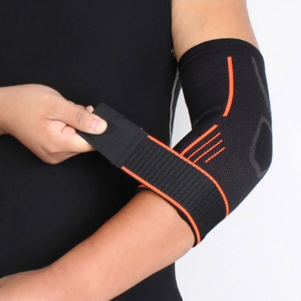 1Pair Sport  Compression Elastic Sleeve Outdoor Fitness Basketball Cycling Running Accessories Absorb Sweat Sport Elbow Brace