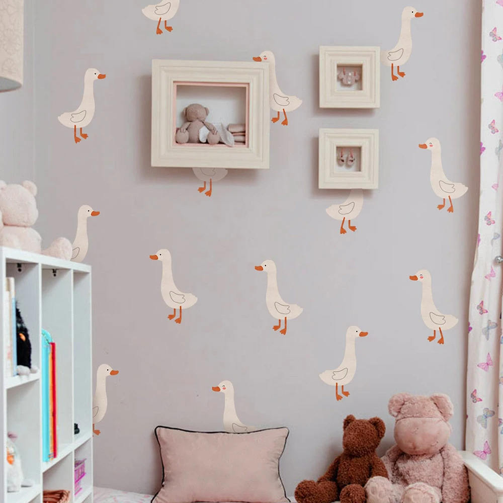 Wall Sticker Wall Decal Cartoon Goose Duck Animal Baby Nursery Kids Room Playroom Home Decor wall stickers luminous wall stickers vinyl decal stickers children room decoration