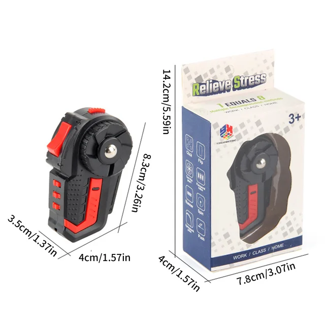 Peculiar Decompression Handle Toy Stress Reliever Squeeze Toy Fun Press Button Pad Gam Handle Decompression Gift Toy For Kids 6