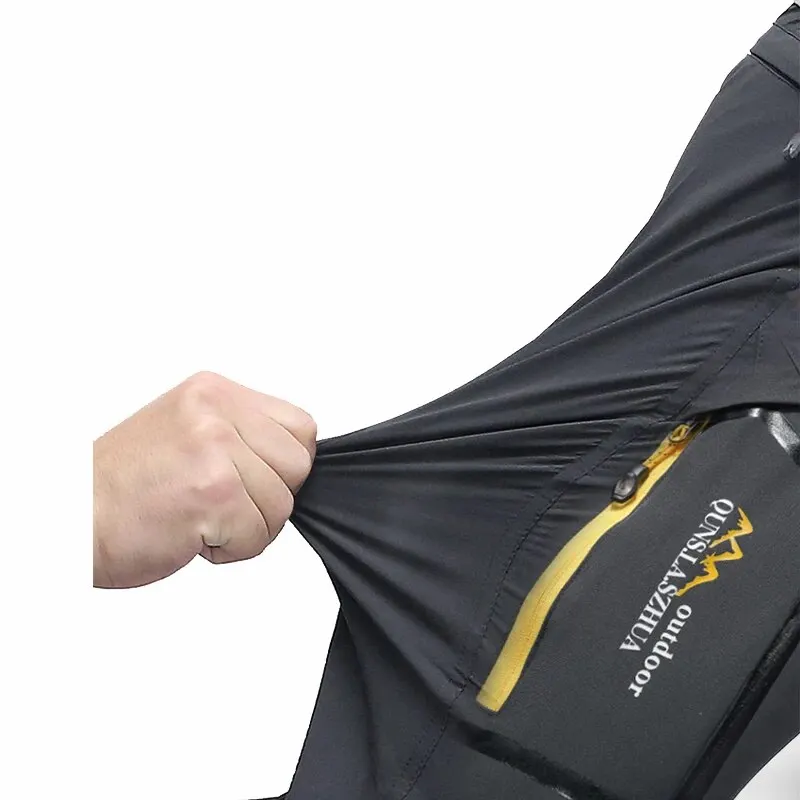 Spring Hiking Pants Men Waterproof Can be converted into shorts Fishing Wear Climbing Clothes Quick Dry Anti-UV Trousers