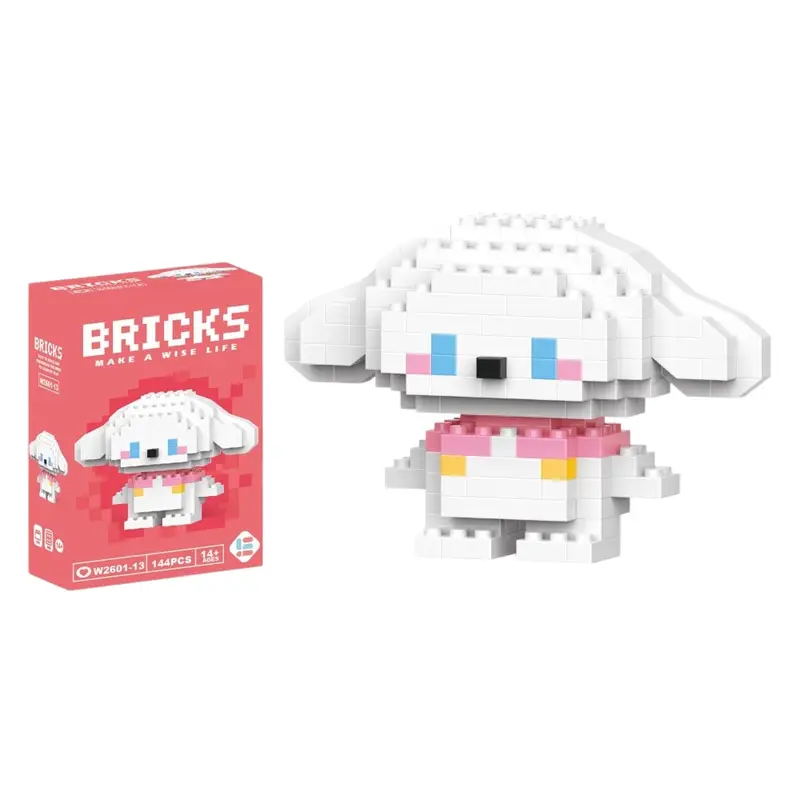 99 style SANRIO Hello Kitty Building Blocks Cartoon Figures Kuromi Bricks My Melody Children's Assembly Toys Cinnamoroll Gift - Image 41