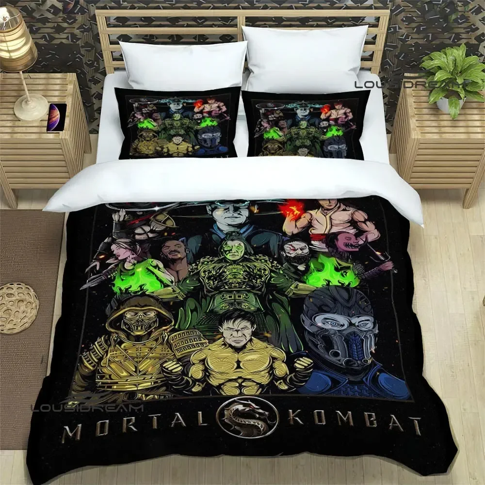 Mortal Kombat Cartoon Printed Bedding Sets exquisite supplies set duvet cover bed comforter set bedding set luxury birthday gift 2