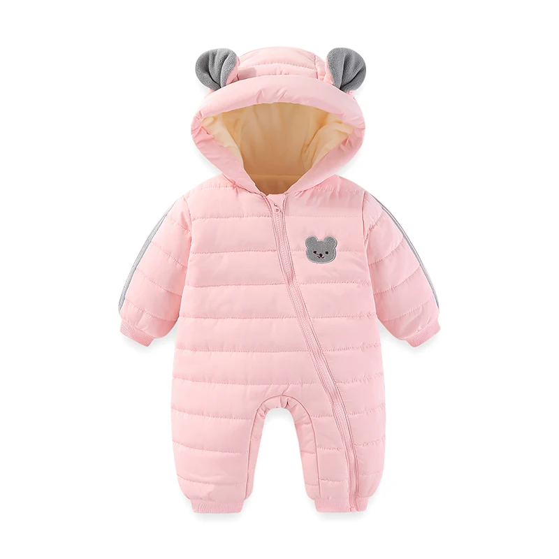Newborn Baby Clothes Winter Warm Infant Outwear Hooded Baby Jumpsuit Boys Ski Suit Thicken Girl Jacket 0 to 24 Months